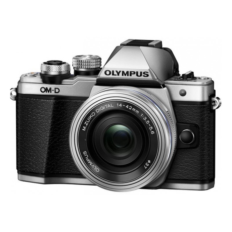 Olympus OM-D E-M10 Mark II Digital Camera Body Silver + 14-42mm EZ